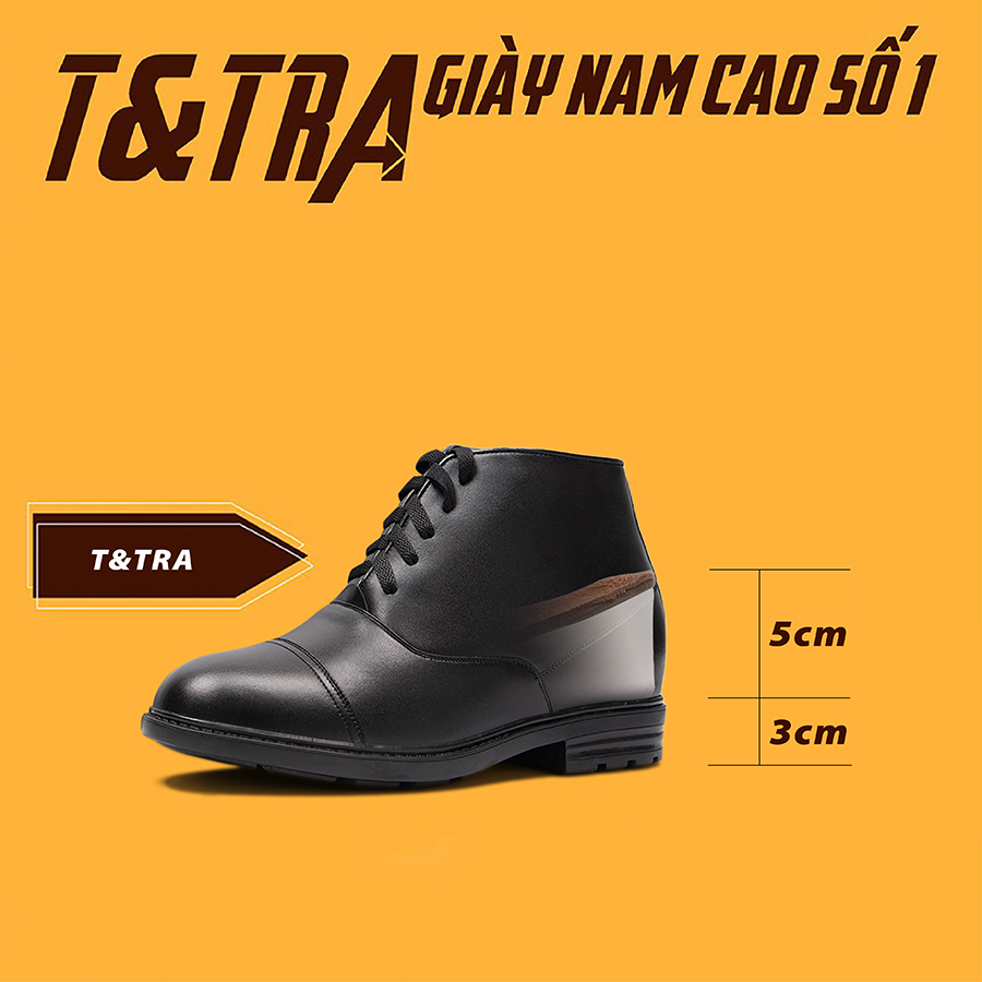 Giày Boots Nam T106D cao 8cm