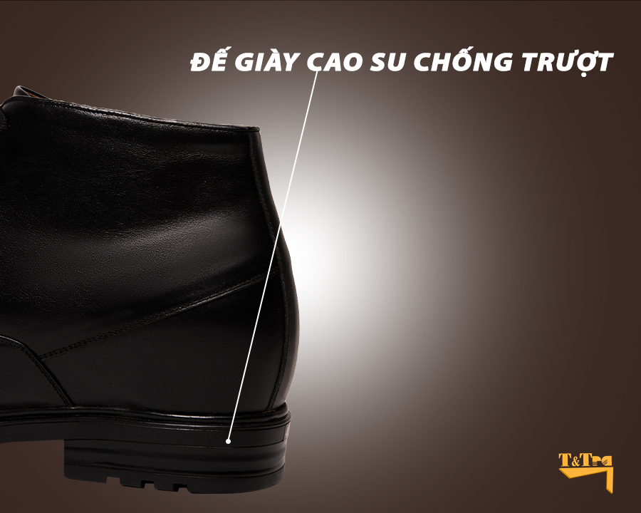 Giày Boots Nam T106D cao 8cm