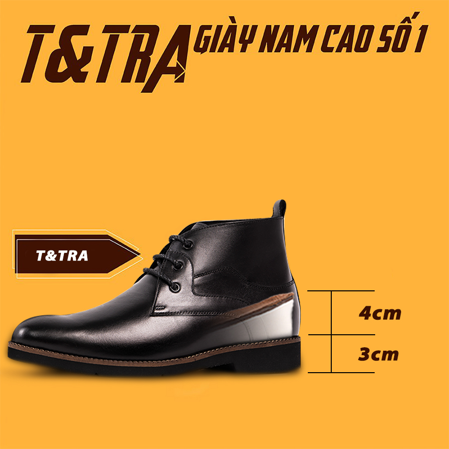 Giày Cao Cổ Nam S1078Đ cao 7cm