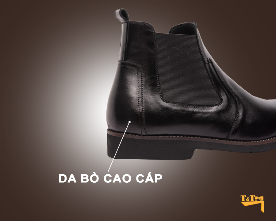 Giày Chelsea Boots S1077Đ cao 7cm