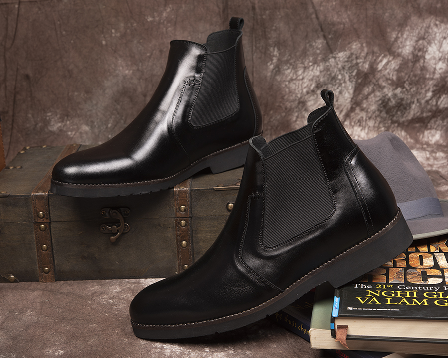 Giày Chelsea Boots S1077Đ cao 7cm