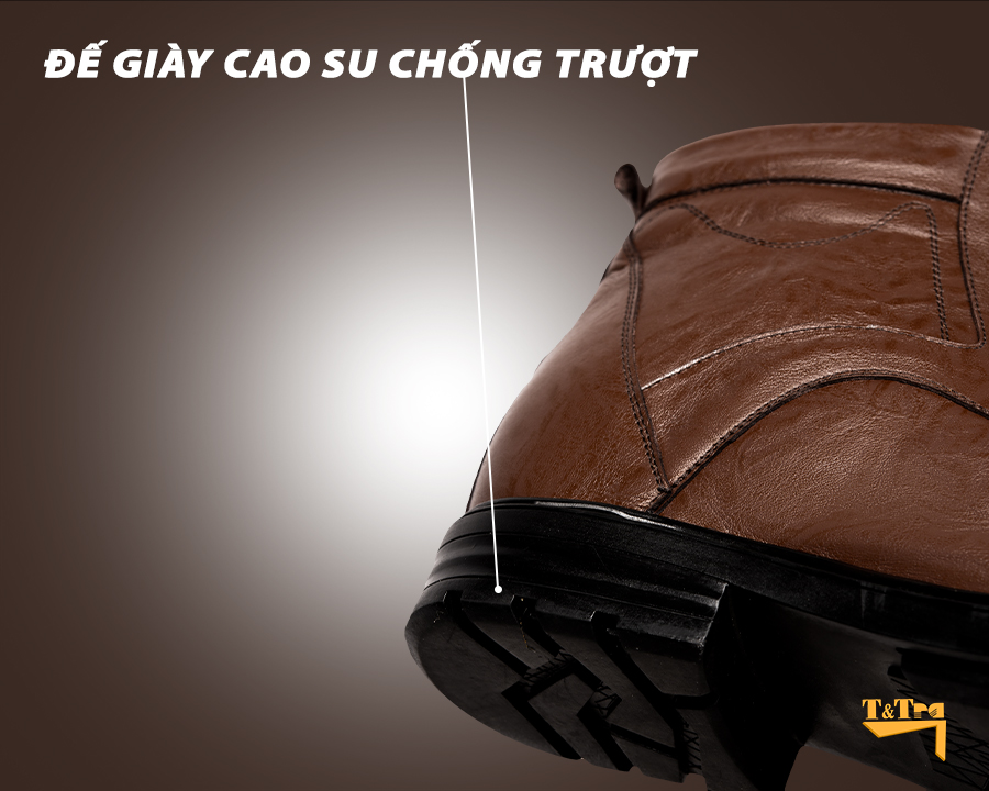 Giày Boots Nam T107NV cao 8cm