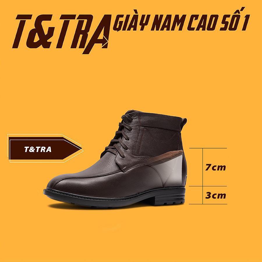 Giày Boots Nam T117NT cao 10cm