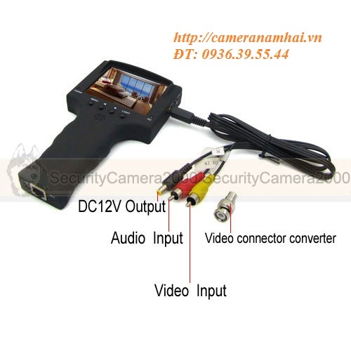 màn hình test camera có pin dự phòng