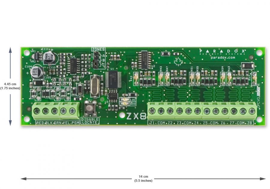 Bộ nhận sóng 32 vùng vô tuyến PARADOX RTX3