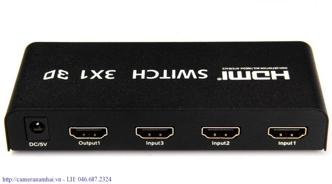 Bộ chuyển mạch tín hiệu HDMI 3 vào 1 ra Omega HDSW3