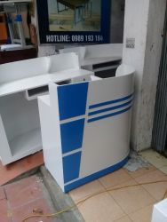 Bàn quầy BQ10 xanh dương