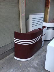 Bàn Quầy BQCF12 chỉ trắng