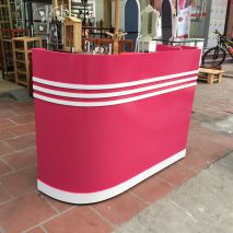 Bàn quầy BQ12 nền hồng
