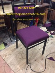 ghế sắt bọc nỉ GSN03