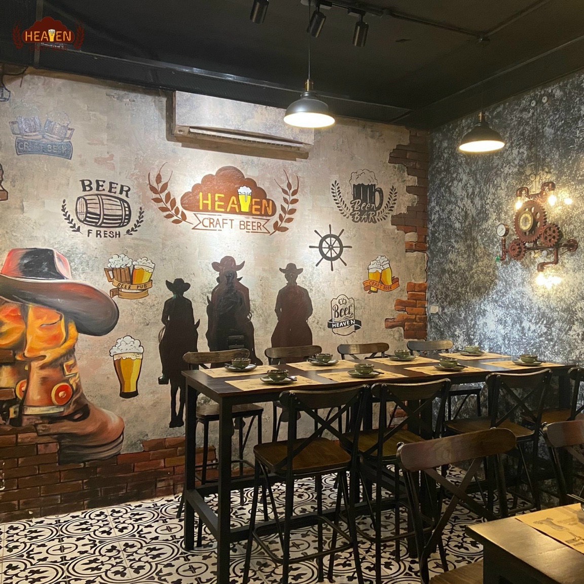 ghế bar chân sắt x - ghế quán bar - ghế quầy bar chân sắt