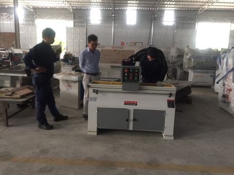 Test máy chế biến gỗ trước khi xuất xưởng tại Minh Nguyên