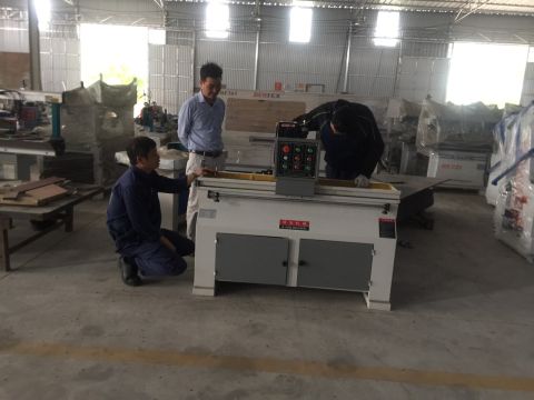 Test máy chế biến gỗ trước khi xuất xưởng tại Minh Nguyên