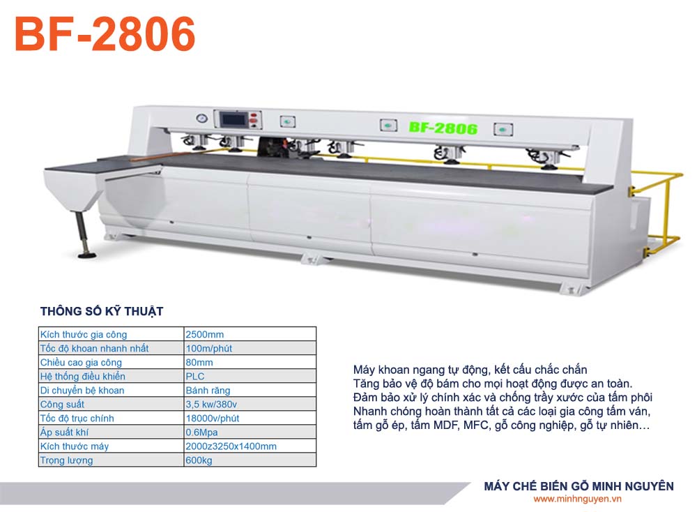 Khoan Lỗ Ngang Tự Động BF2806