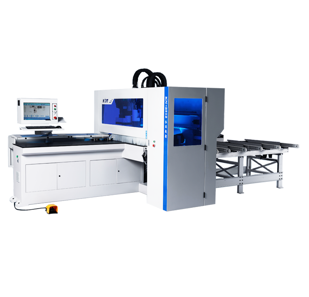 Máy Khoan mũi đôi 5 mặt CNC KN2312S - 2 ổ khoan/tạo rãnh/phay