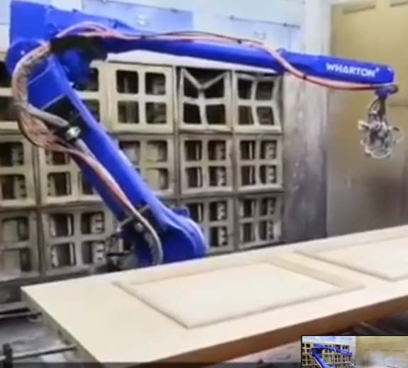 Robot phun sơn tự động đồ nội thất