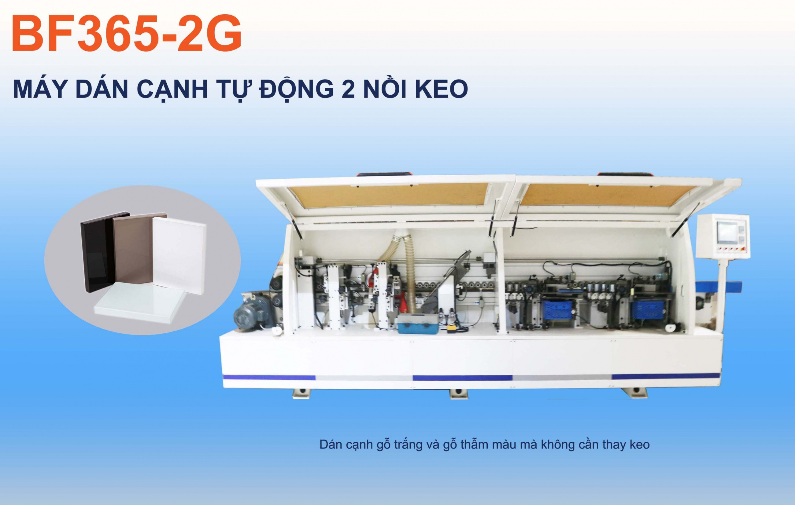 Máy Dán Cạnh 5 Chức Năng 2 Nồi Keo BF365-2G