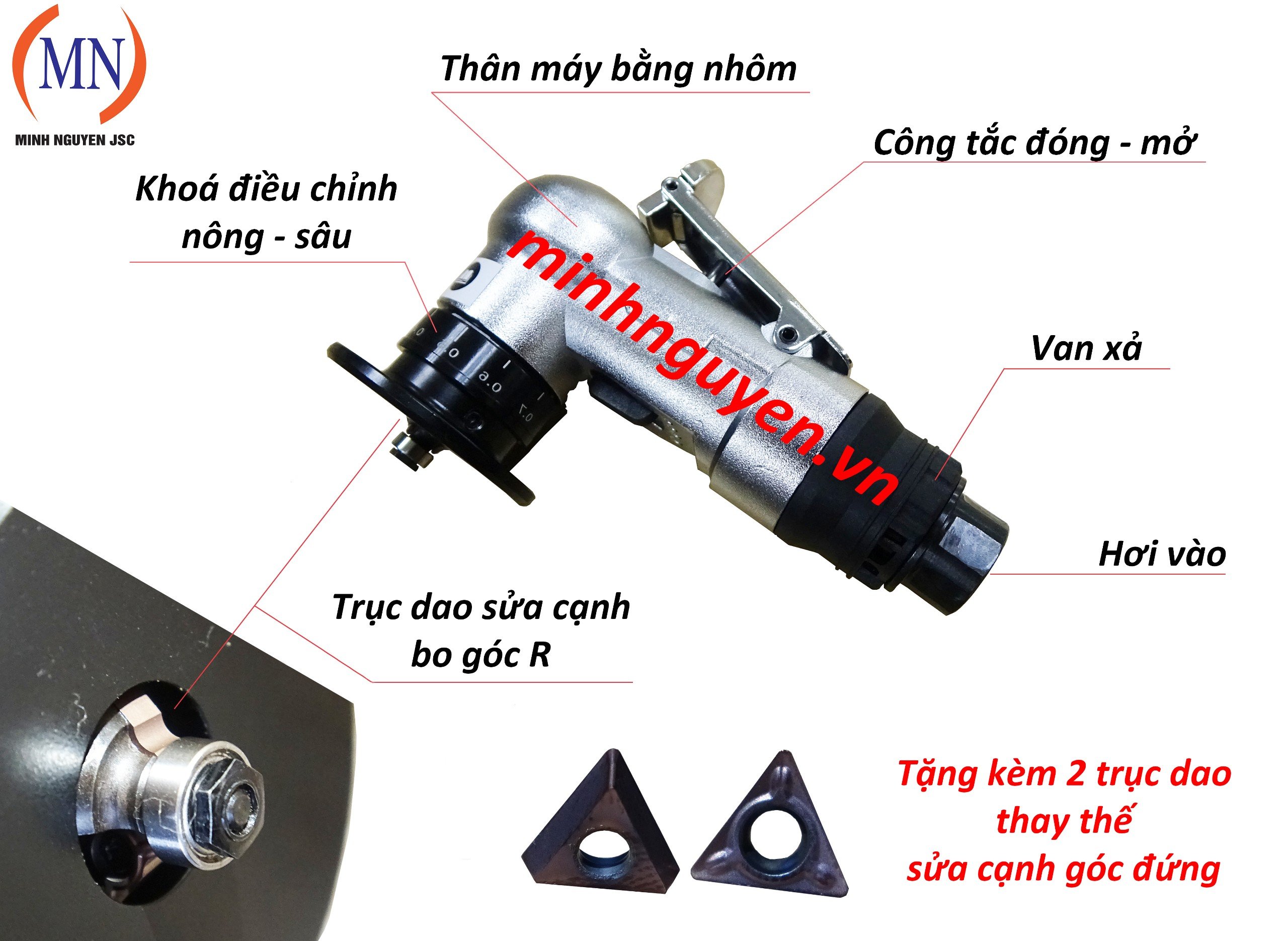 Máy sửa cạnh - sửa góc bằng hơi