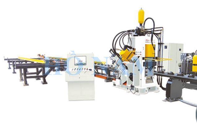 Máy dập kí hiệu và cắt thép V