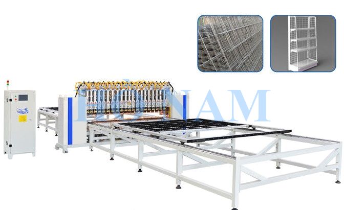 Máy hàn giá kệ siêu thị