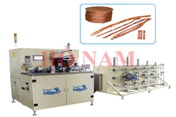 Máy cắt và hàn dây đồng bện
