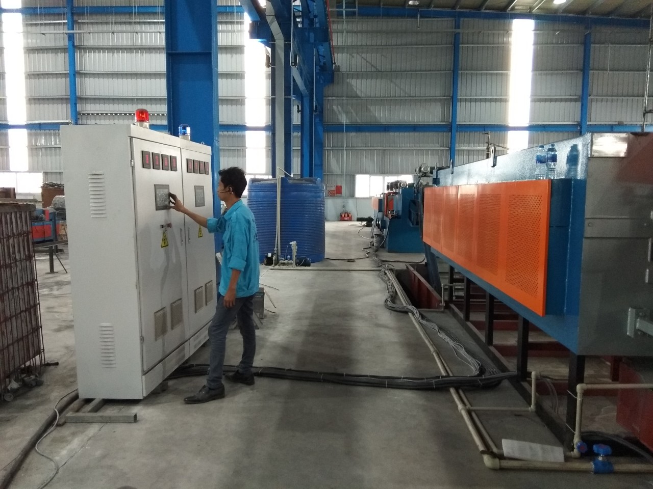 Lò ủ liên hoàn kiểu băng tải cho  inox