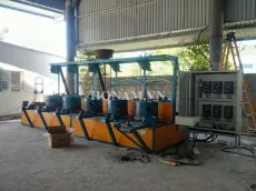 Máy rút thép 6 lô lắp đặt cho khách hàng