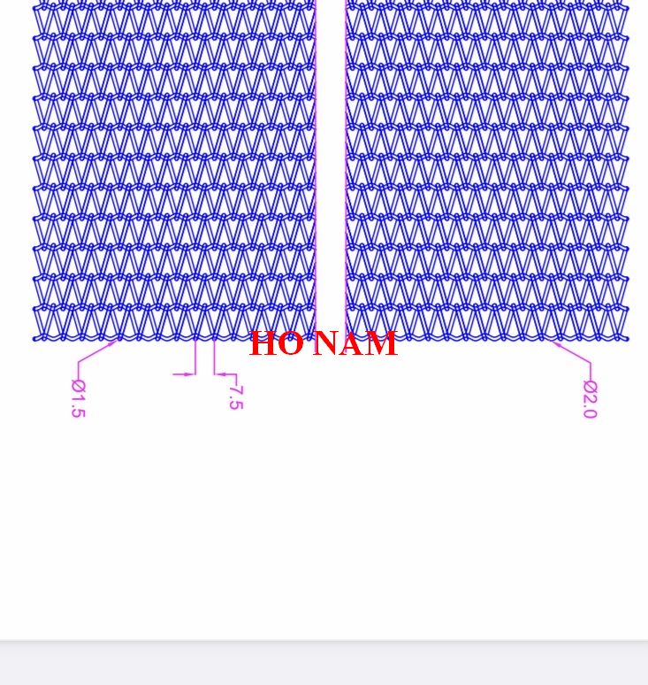 Máy làm lưới băng tải chữ X