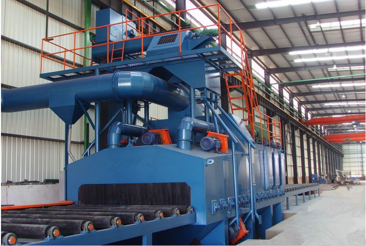 Máy phun bi làm sạch dầm Q6927