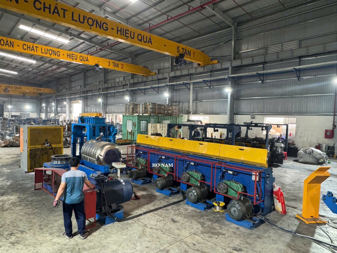 Dây chuyền rút nước và làm sạch bề mặt dây thép