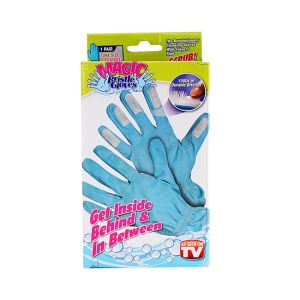 Găng tay vệ sinh kì diệu Magic bristle (Xanh)