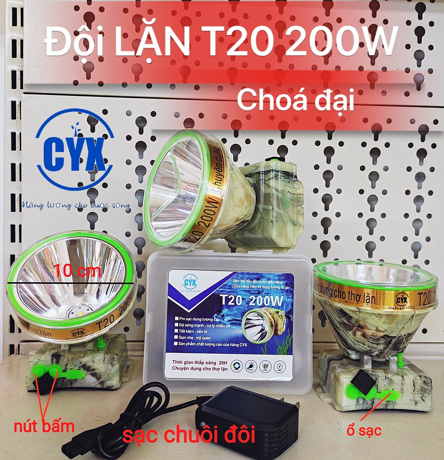 đèn đội đầu vàng T20 cao cấp