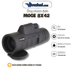 Ống Nhòm Đơn MOGE 8x42 | Thiết Kế Nhỏ Gọn | Độ Nét Cao | Tặng Kèm Chân Tripod Mini
