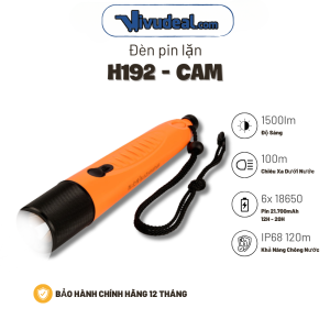 Đèn Pin Lặn RZH H19-2 | Độ Sáng 1500lm | Dung Lượng 21.700mAh | Chống Nước IP68 Lặn Sâu 100m
