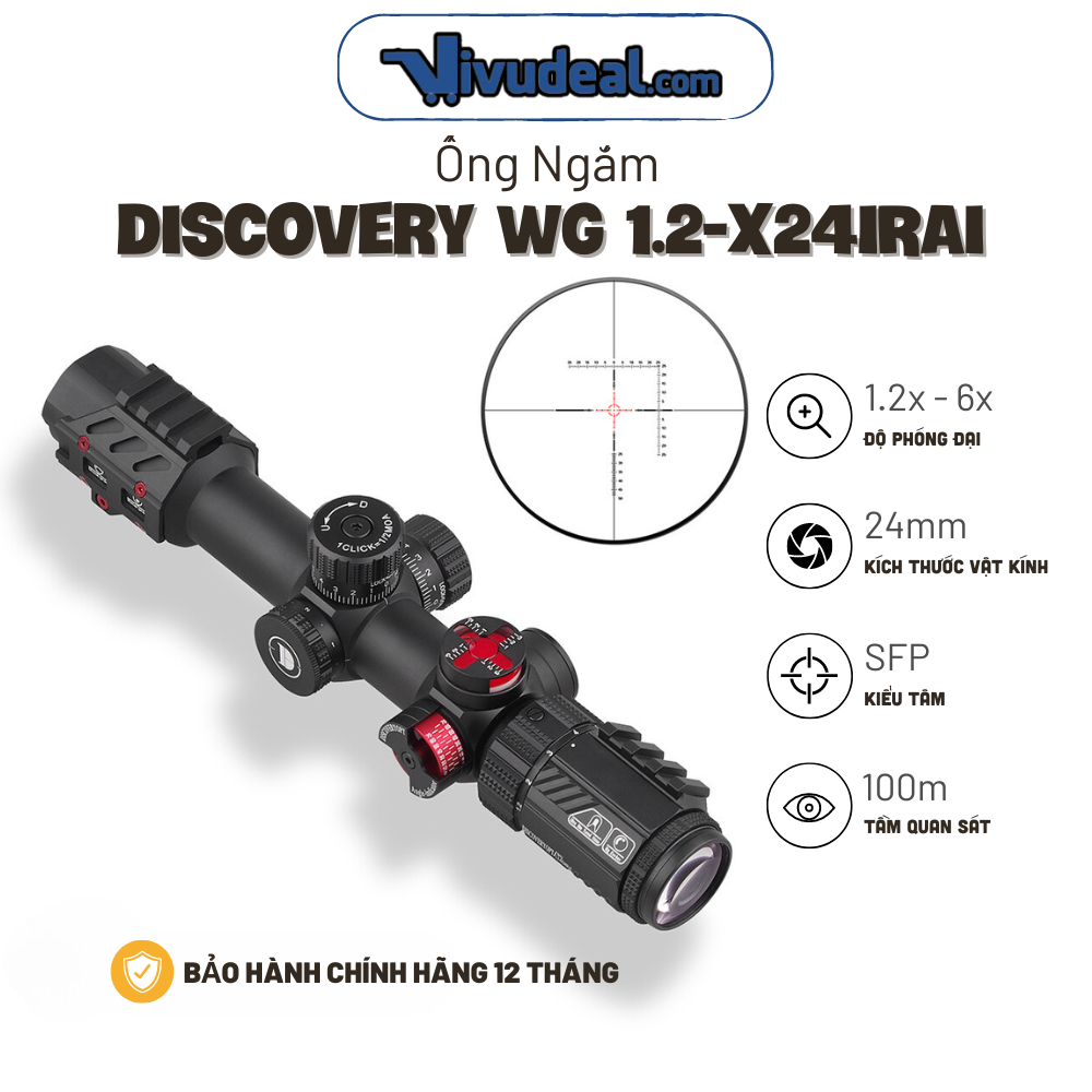 Ống Ngắm Discovery WG 1.2-6x24IRAI(30mm)