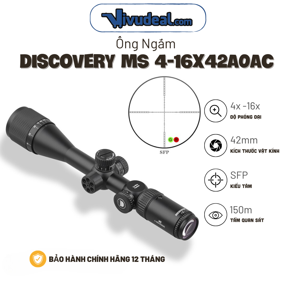 Ống Ngắm Disovery MS 4-16x42AOAC (25.4mm)