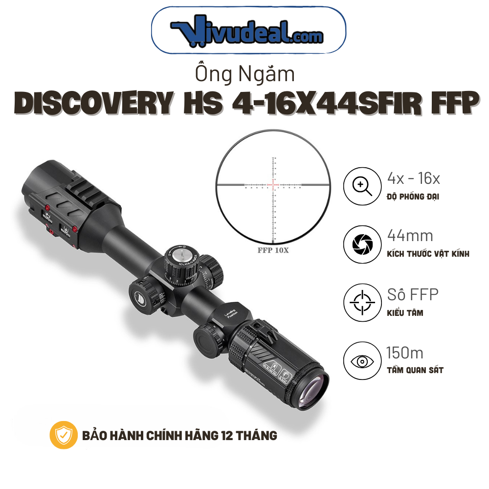 Ống Ngắm Discovery HS 4-16x44SFIR FPP Zero Stop (30mm)