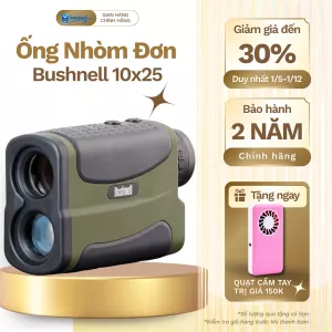 Ống Nhòm Đo Khoảng Cách Bushnell 10x25 (Tặng Pin/Sạc CR2) - Hàng Chính Hãng