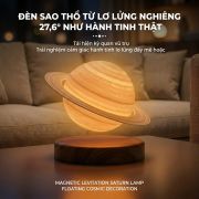 Đèn Sao Thổ Lơ Lửng Công Nghệ Cao, Đèn Ngủ Thông Minh Tạo Không Gian, Từ Trường Độc Đáo, Hiệu Ứng 3D