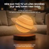 Đèn Sao Thổ Lơ Lửng Công Nghệ Cao, Đèn Ngủ Thông Minh Tạo Không Gian, Từ Trường Độc Đáo, Hiệu Ứng 3D
