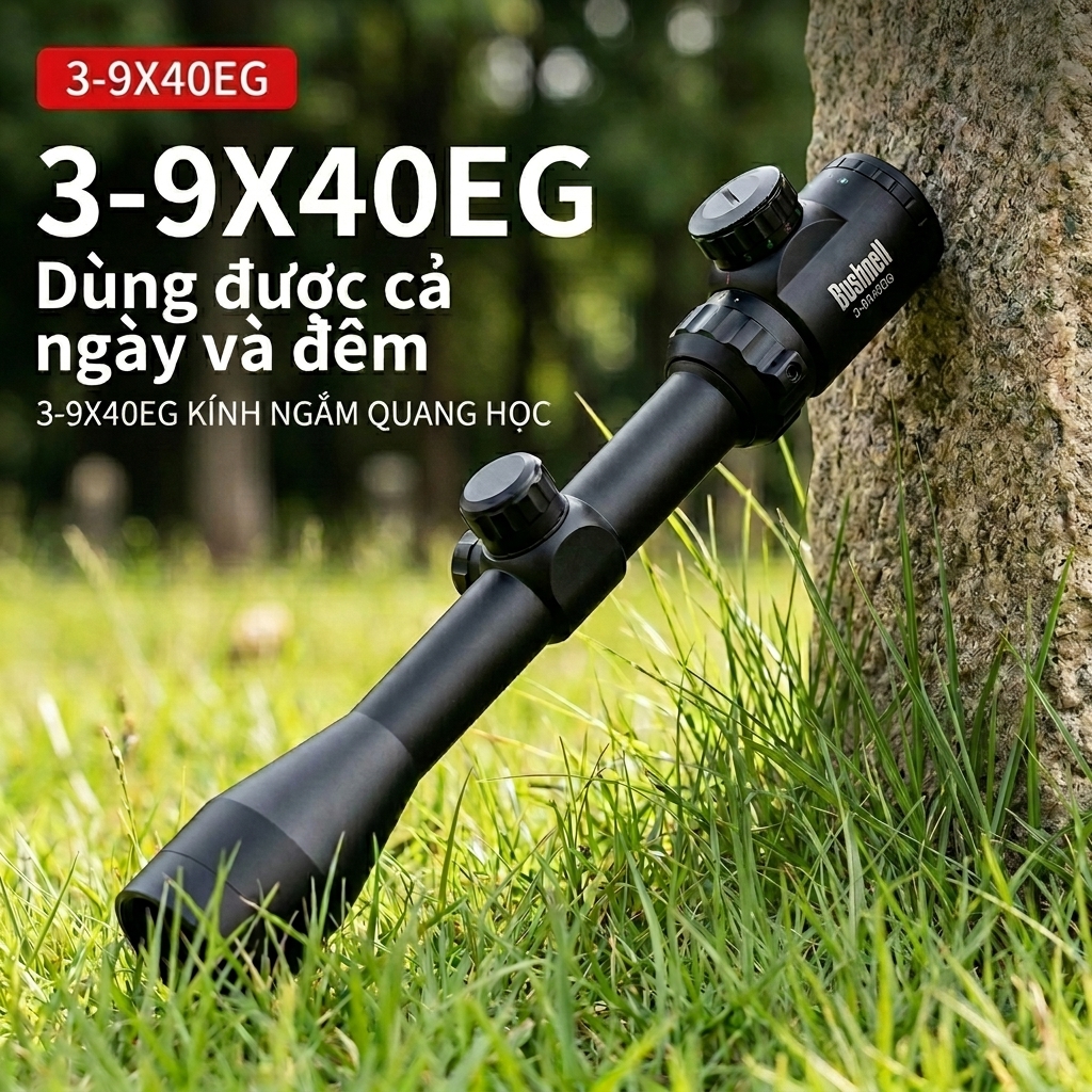 Ống Ngắm Bushnell 3-9x40EG, Hình Ảnh HD Sắc Nét, Chuyên Dùng Cho Hòa Nhạc, Hỗ Trợ Chụp Ảnh Bằng Điện Thoại, Quan Sát Trong Điều Kiện Ánh Sáng Yếu, Cầm Tay Ngoài Trời, Thiết Kế Nhỏ Gọn Dễ Mang Theo