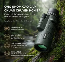 Ống Nhòm Đơn MOGE 8x42 HD Phóng Đại Lớn, Quan Sát Ban Đêm Ánh Sáng Yếu, Chụp Ảnh Điện Thoại, Ngắm Chim, Du Lịch, Xem Hòa Nhạc