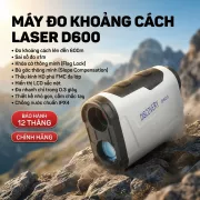 Ống Nhòm Đo Khoảng Cách Laser Cầm Tay Discovery D600 Độ Chính Xác Cao – Đo Xa, Đo Góc, Đo Độ Cao 600m – Dùng Cho Golf & Hoạt Động Ngoài Trời