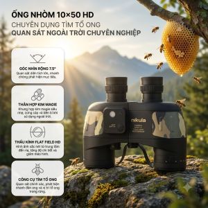 Ống Nhòm Đôi Nikula 10x50 HD - Hàng Chính Hãng
