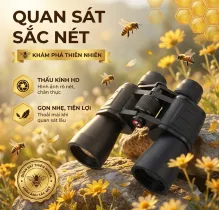Ống Nhòm Panda 20x50 Phóng Đại 20 Lần, Quan Sát Tầm Xa, Hình Ảnh Sắc Nét, Thấu Kính Quang Học, Dùng Du Lịch Dã Ngoại