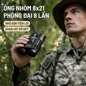Ống Nhòm Trẻ Em Bushenll 8x21 Mắt Phóng Đại Cao, Hình Ảnh Rõ Nét, Nhỏ Gọn Cầm Tay, Quan Sát Chim, Du Lịch Dã Ngoại