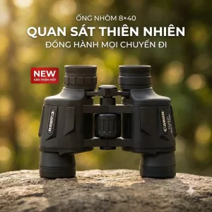 Ống Nhòm Canon 8x40 Nhỏ Gọn, Phóng Đại 8 Lần, Quan Sát Xa, Xem Ca Nhạc, Concert, Bóng Đá, Chim Cảnh