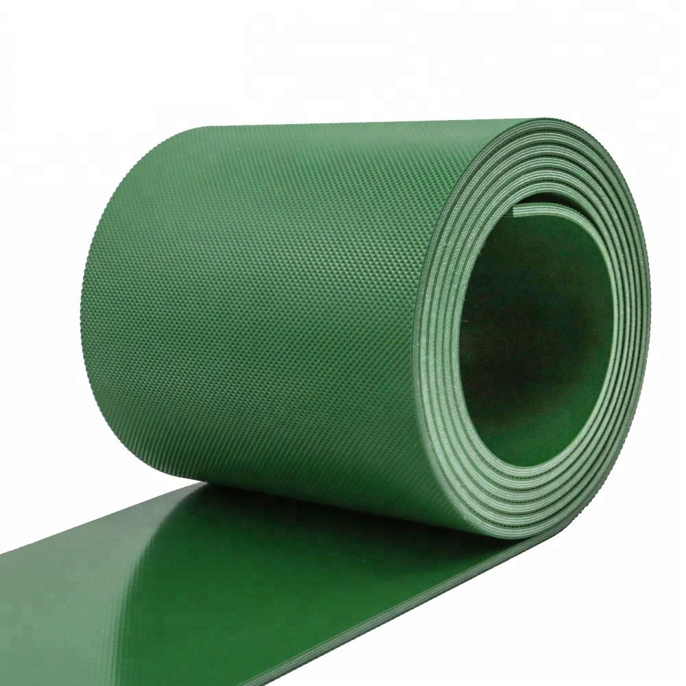 greendiamondpatternpolyvinylchlorideconveyorbelt-1-460