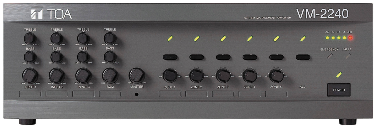 Tăng âm truyền thanh 120w TOA VM 2120