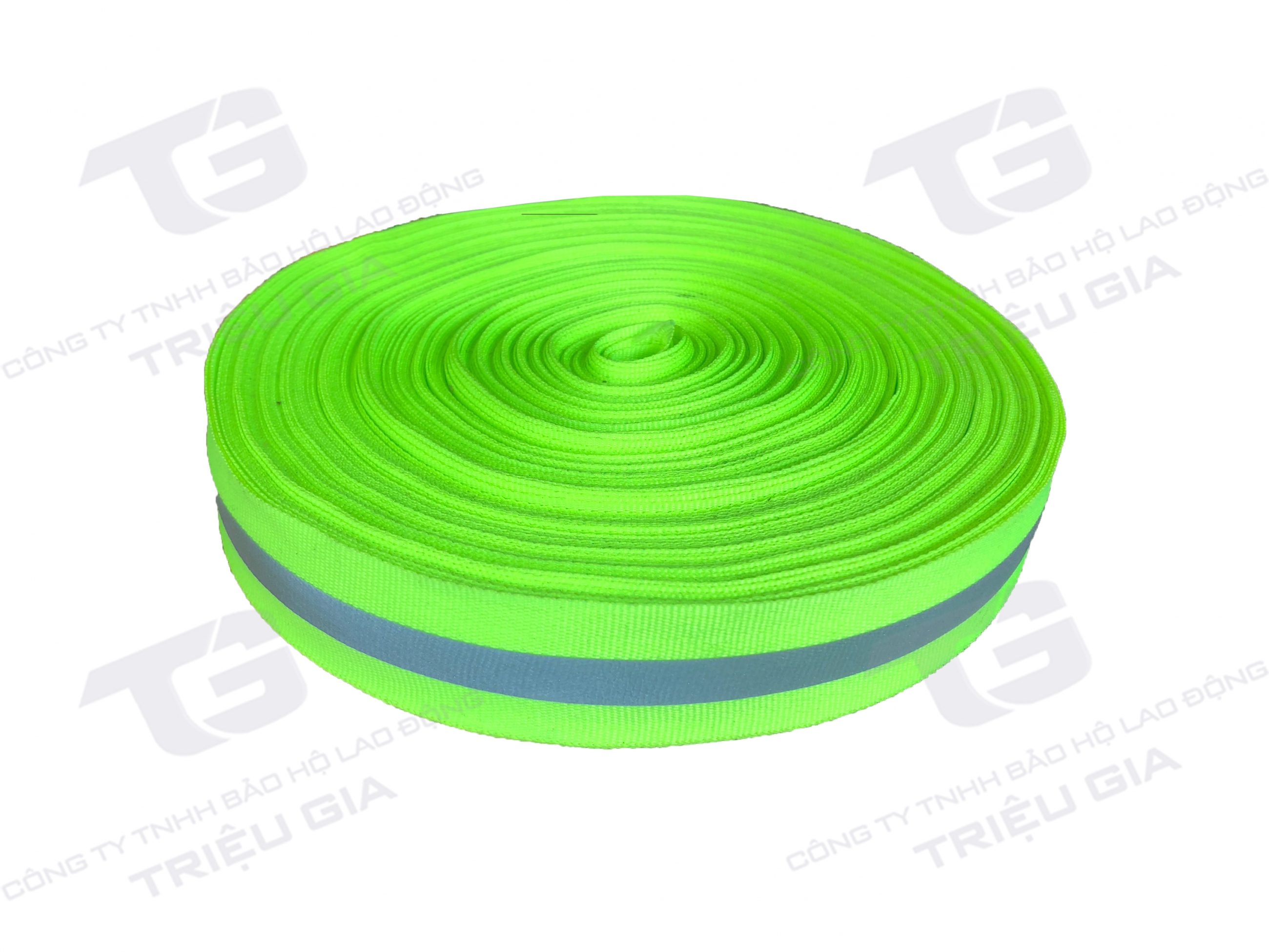 Phản quang vải - xanh/ghi - bản 2,5cm
